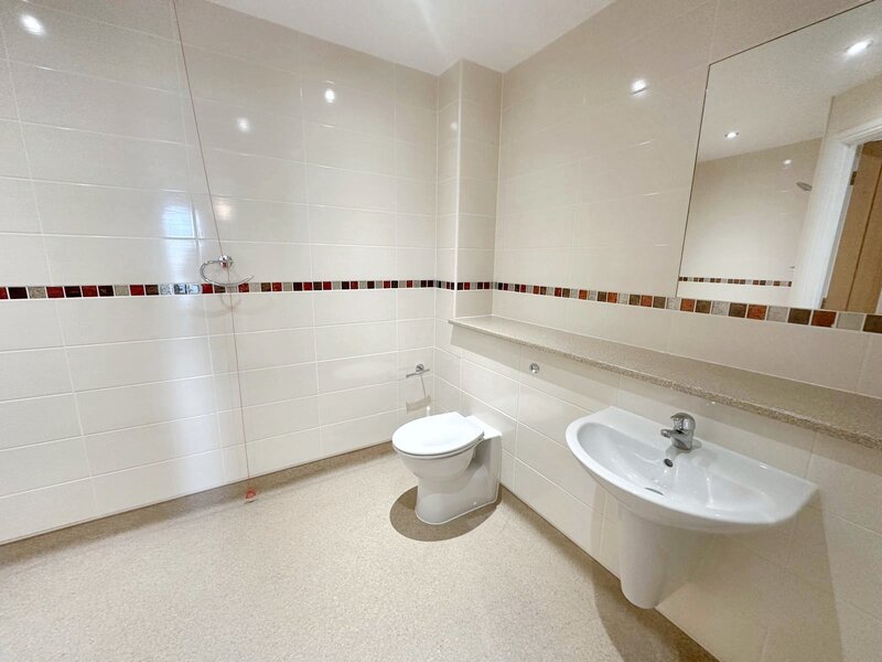 Ensuite Level Access bathroom for Apartment 9 a two bed luxury Retirement Apartment at Honeybourne Gate.