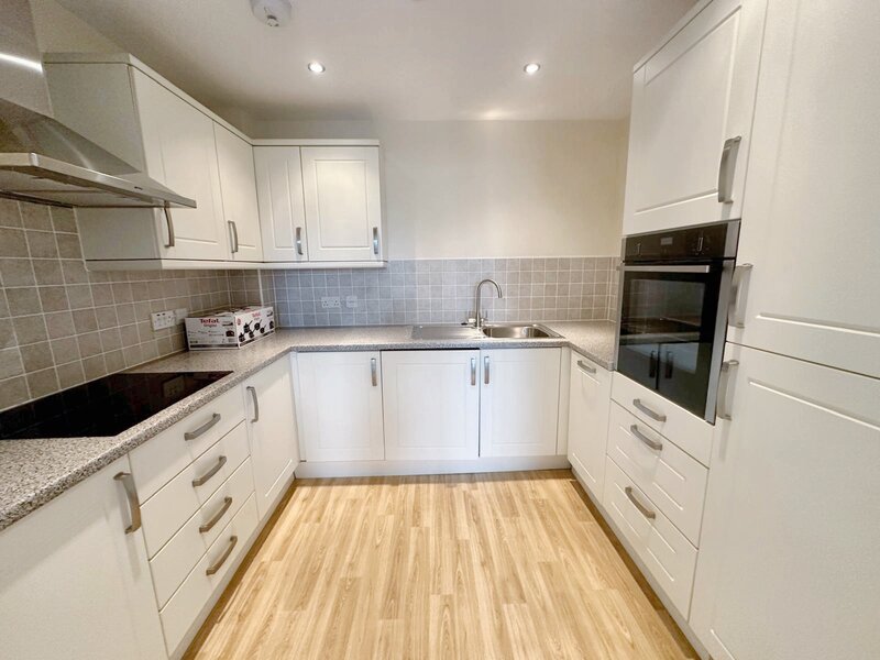Kitchen of Apartment 9, a luxury two bedroom Retirement Apartment at Honeybourne Gate.